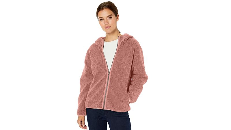 Cocoinsity Womens Fuzzy Jacket Coat Zipper Hooded Warm Winter Fluffy Coats Outwears with Pockets