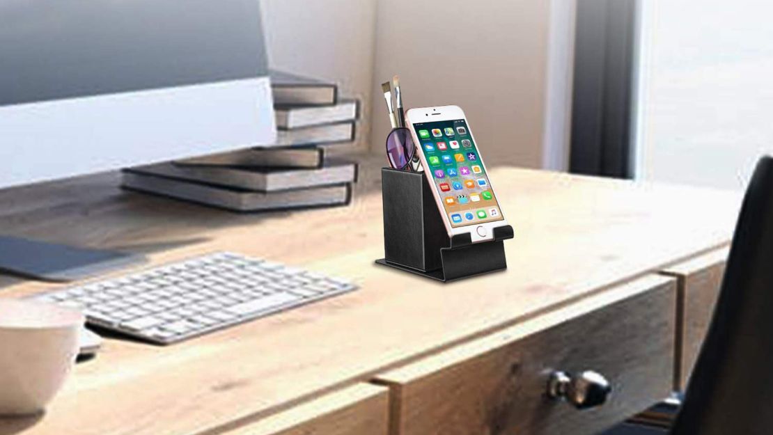 Fintie Vegan Leather Phone Stand Desktop Organizer