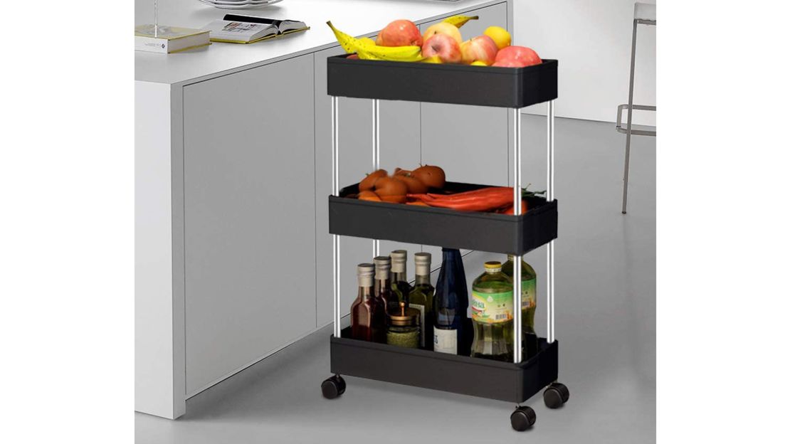 Solejazz Storage 3-Tier Rolling Cart