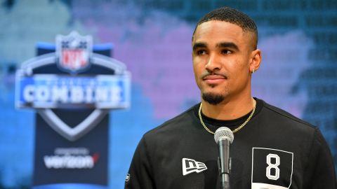 Rookie quarterback Jalen Hurts faced question marks over his ability to be an NFL quarterback despite a successful college career.