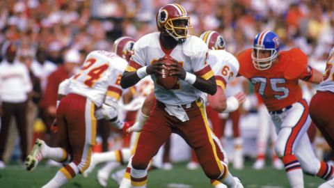 Doug Williams was the first Black quarterback to lead his team to Super Bowl glory, doing so in the 1987 season.