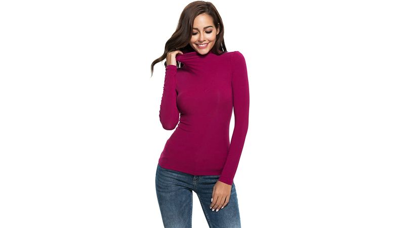 mock turtleneck women's