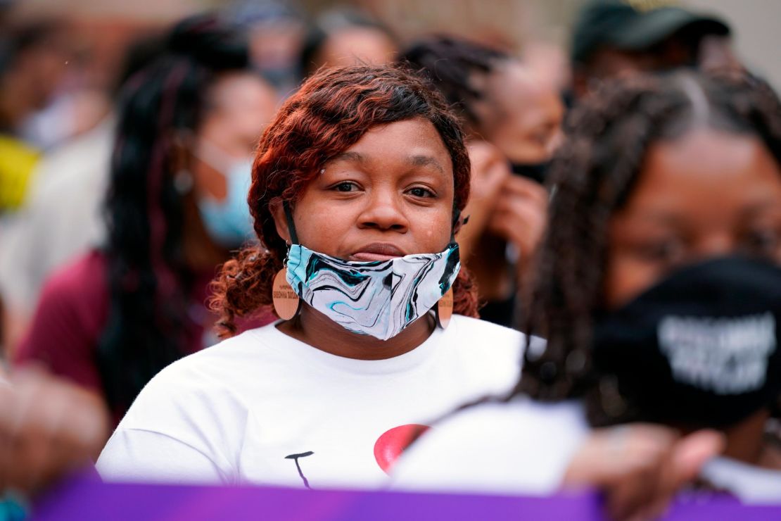 Tamika Palmer, mother of Breonna Taylor, has taken part in marches concerning her daughter's death.