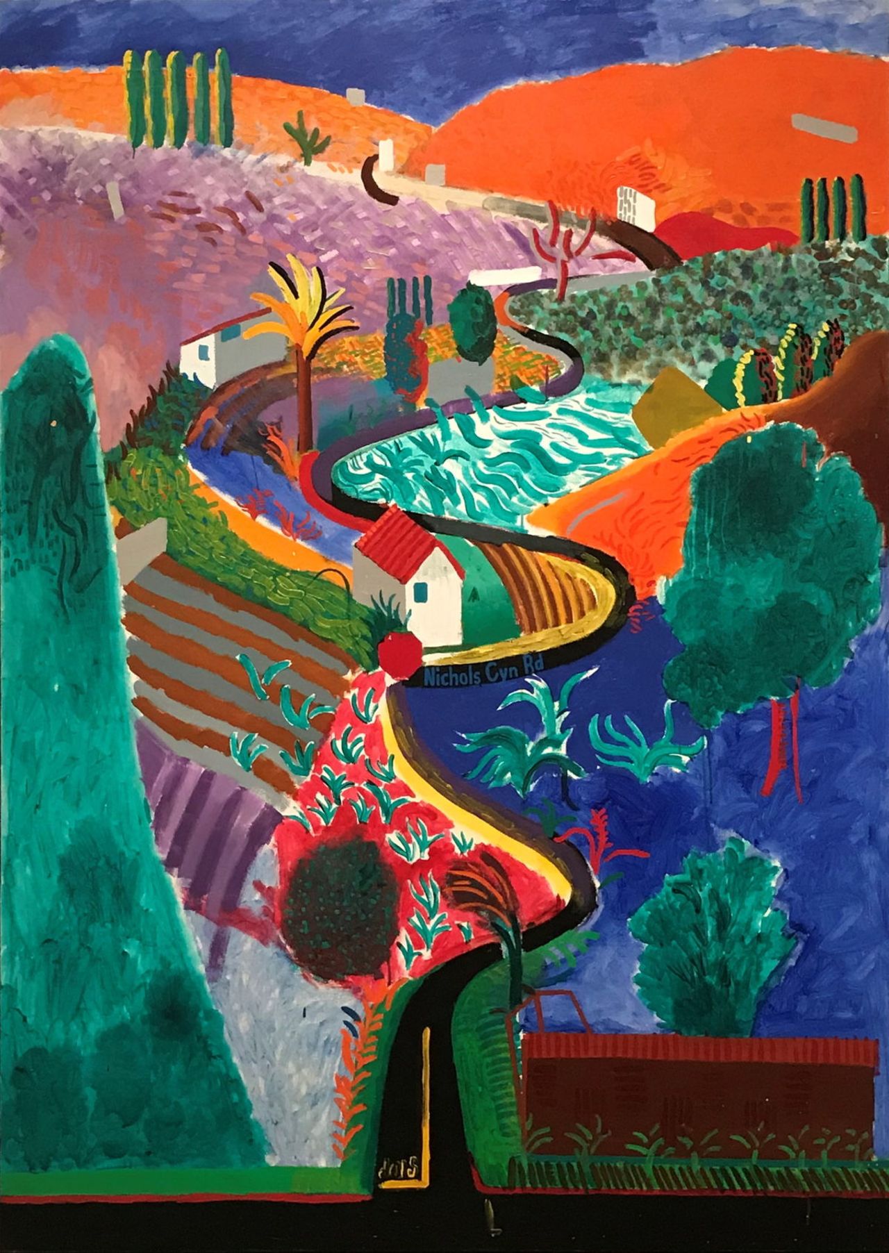 David Hockney's "Nichols Canyon" (1980)