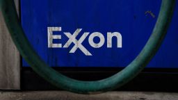 Signage at an Exxon Mobil Corp. gas station in Houston, Texas, U.S., on Wednesday, Oct. 28, 2020. Exxon is scheduled to release earnings figures on October 30. Photographer: Callaghan O'Hare/Bloomberg via Getty Images