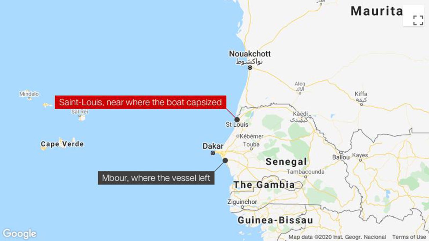 Senegal shipwreck october 2020