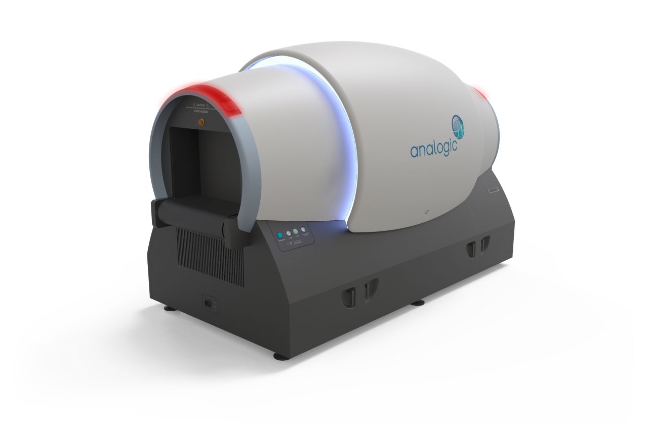 Technology company Analogic has developed a <a href="https://www.analogic.com/connect-checkpoint-ct-baggage-screening-system/" target="_blank" target="_blank">baggage screening solution</a>, called ConneCT, designed to cut passenger wait times and detect security threats and illegal substances. The machine produces three-dimensional images of bags and alerts staff if a possible threat is detected. Fliers don't have to remove laptops and liquids from their bags before they go through these scanners, which keeps lines moving.<br />