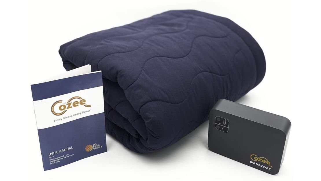 The Rumpl Puffe-, A Portable Battery-Powered Heated Blanket by