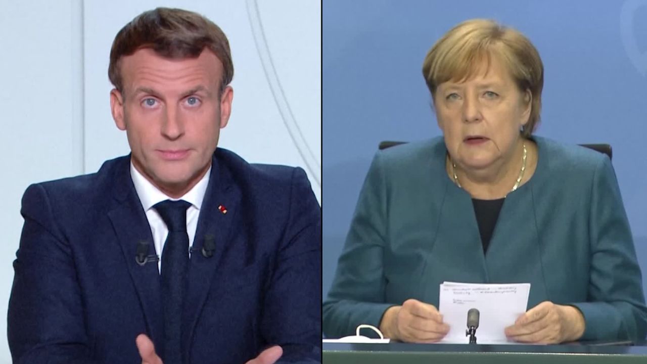 Screengrab merkel macron 