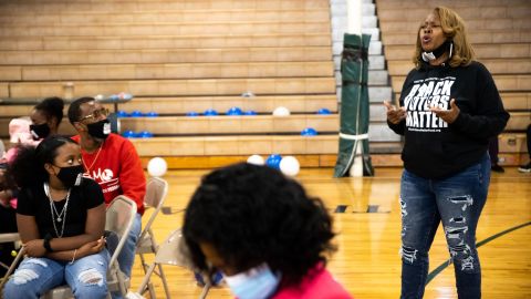 Brown in Detroit. Michigan is one of 15 states where her Atlanta-based group is spreading its message