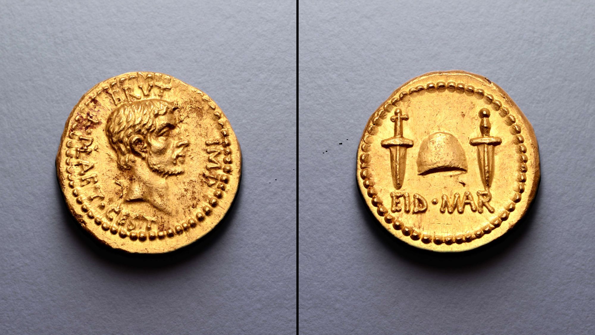 An ultra-rare coin celebrating Julius Caesar's assassination sells for a  record $3.5 million