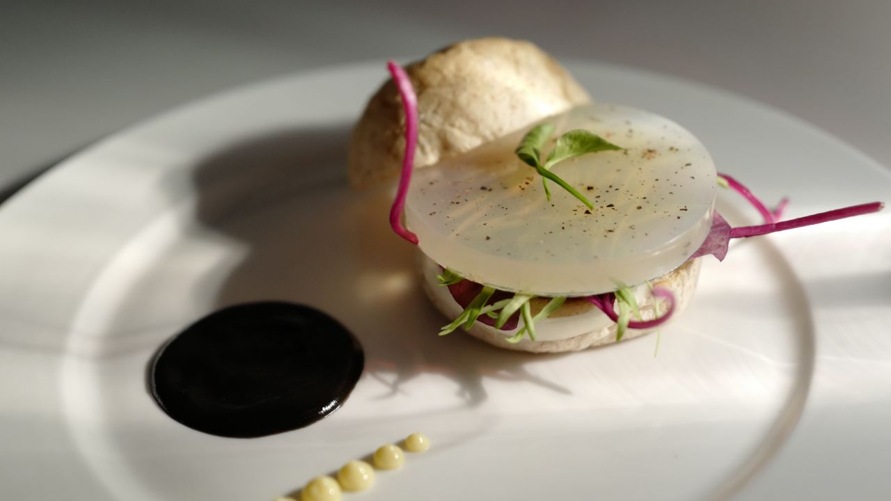 Is this the future of the Big Mac? Probably not, but Kittibanthorn's feather-based protein burger patty shows the possibilities of future food. 