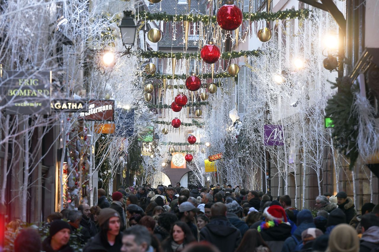 Dating back to 1570, Strasbourg Christmas Market lights up this French city annually.