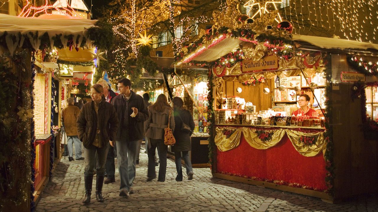 <strong>Basel Christmas Market, Switzerland: </strong>This classic market is split<strong> </strong>into two different sections at Barfüsserplatz and Münsterplatz and consists of nearly 200 decorated stalls selling Christmas spices, decorations and candles.