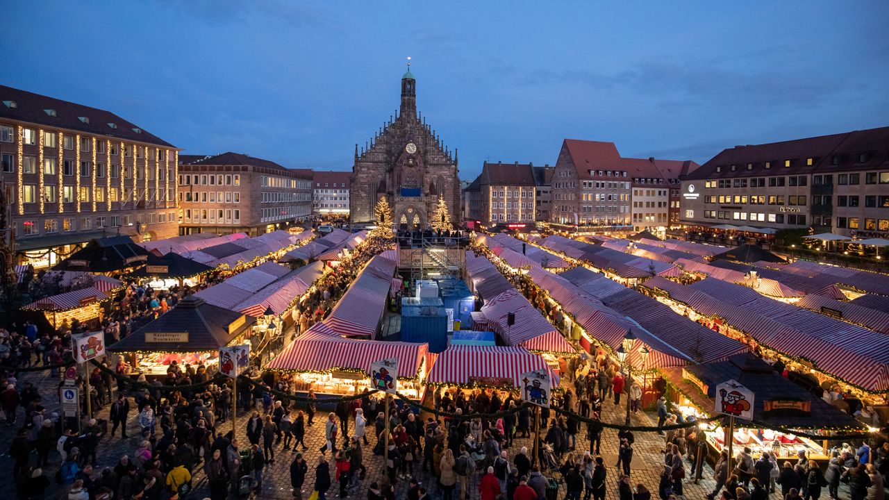 <strong>Christkindlesmarkt, Nuremberg, Germany: </strong>This festive market has been around since the 16th century, drawing in around two million people every year.