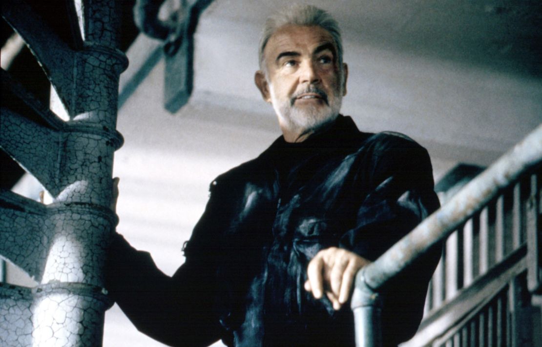 Sean Connery is pictured in "The Rock" in 1996.