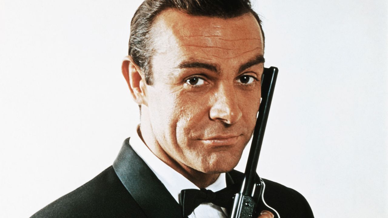 Sean Connery poses as James Bond in 1968.