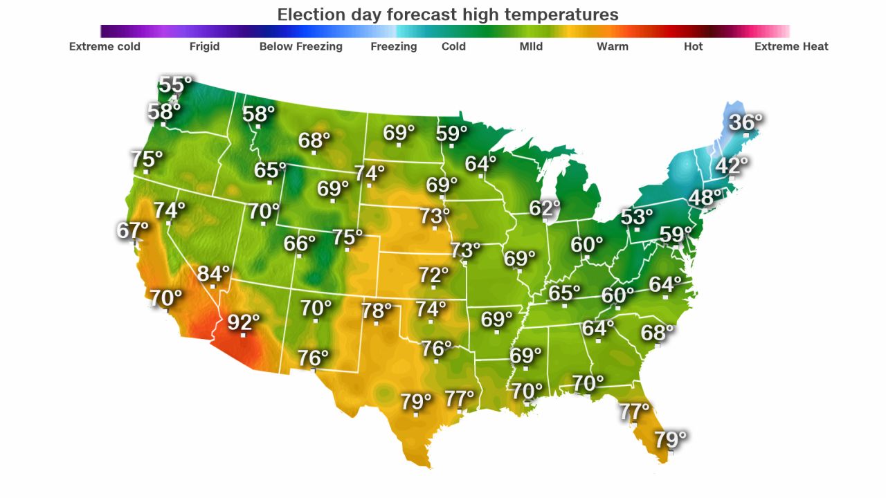 Weather forecast for Election Day Bad weather is one problem the 2020