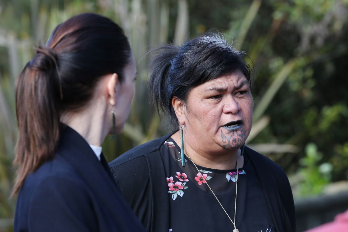 Minister for Māori Development Nanaia Mahuta during a tour of Te Puia New Zealand Māori Arts and Crafts Institute on May 19, 2020 in Rotorua, New Zealand. 