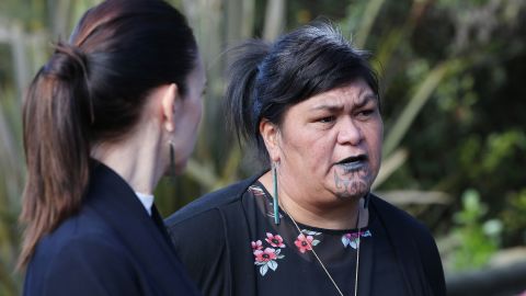 Minister for Māori Development Nanaia Mahuta during a tour of Te Puia New Zealand Māori Arts and Crafts Institute on May 19, 2020 in Rotorua, New Zealand. 
