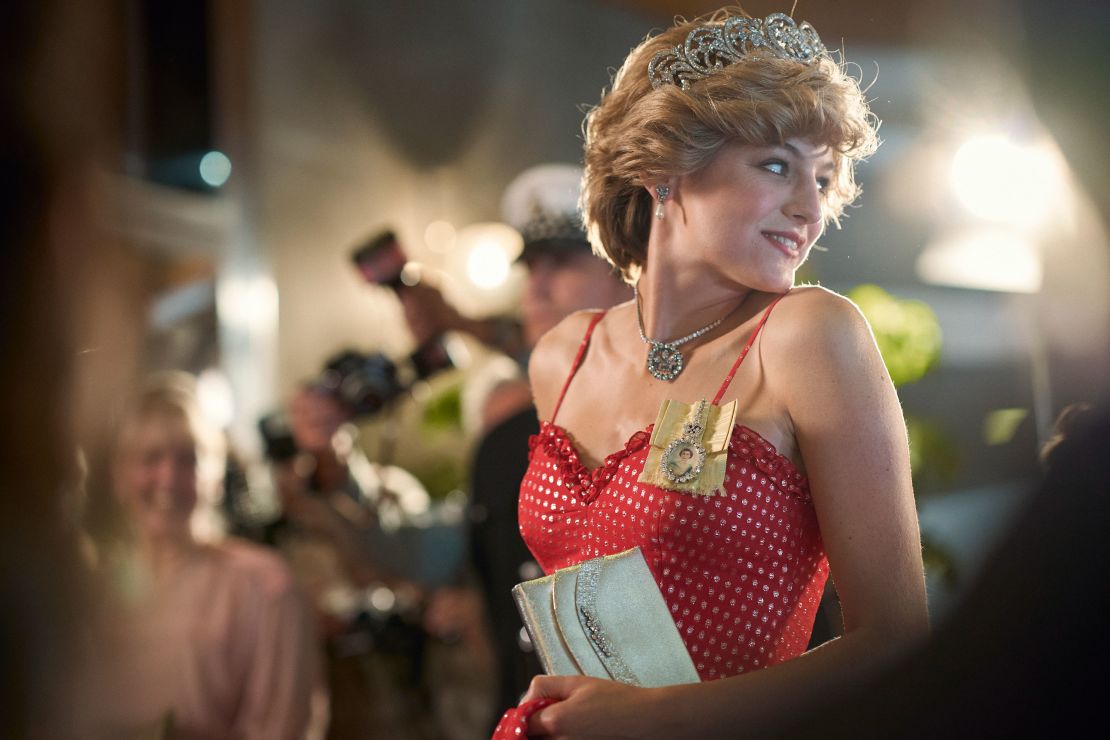 Emma Corrin as Princess Diana.