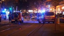 Police cars and ambulances stand in the central Vienna on November 2, 2020, following a shooting near a synagogue. - Multiple gunshots were fired in central Vienna on the evening of November 2, 2020, according to police, with the location of the incident close to a major synagogue. Police urged residents to keep away from all public places or public transport. One attacker was "dead" and another "on the run", with one police officer being seriously injured, Austria's interior ministry said according to news agency APA. (Photo by GEORG HOCHMUTH / APA / AFP) / Austria OUT (Photo by GEORG HOCHMUTH/APA/AFP via Getty Images)