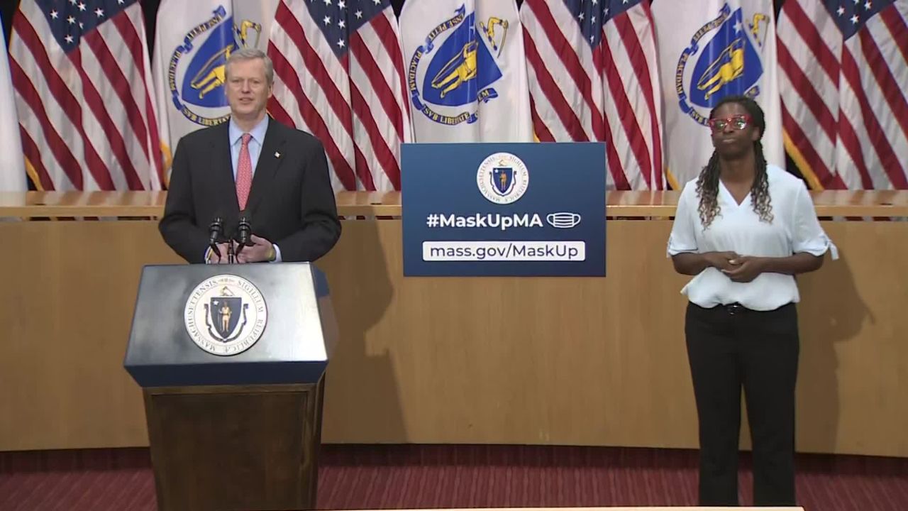 Gov. Charlie Baker in a press conference Monday: "No more exceptions and no exemptions."