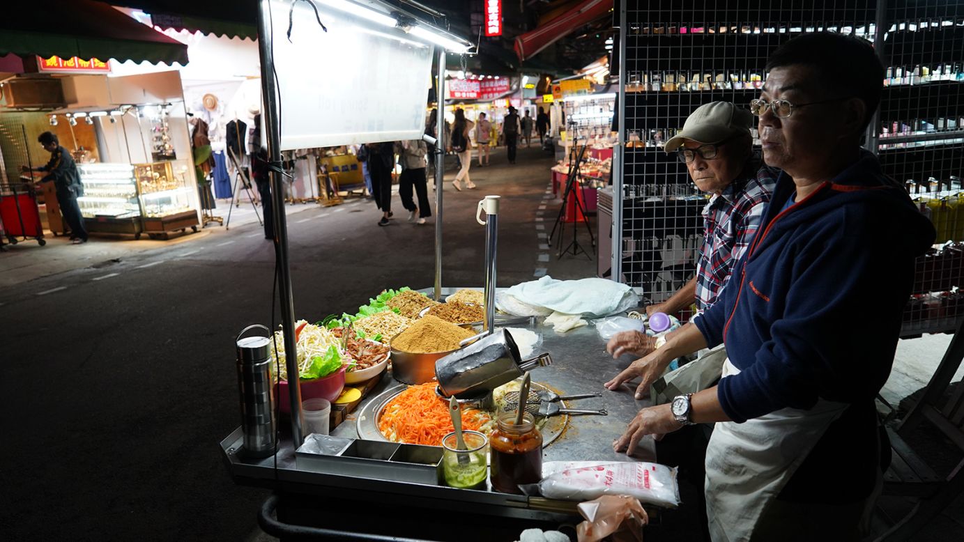 <strong>Mr. Li at Shilin Market: </strong>"There are no more people. Back then you wouldn't even be able to interview me. Business was great," says Shilin Night Market vendor Mr. Li, pictured. 