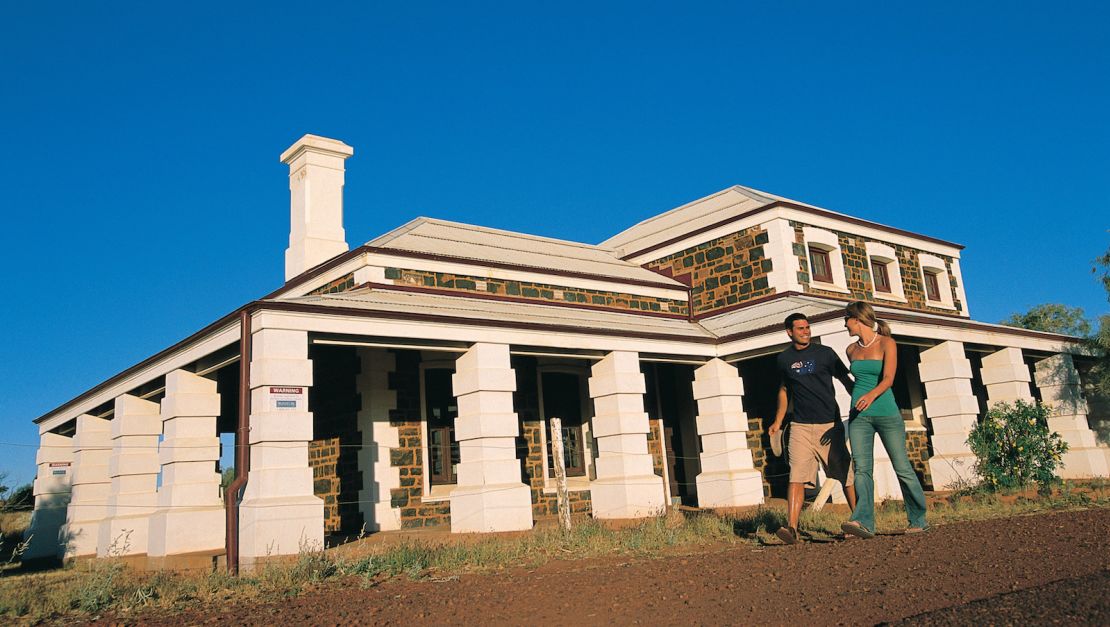 Exterior view of the Cossack Courthouse, which was built in 1895.