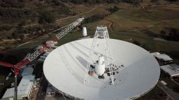 In a delicate operation, a 400-ton crane lifts the new X-band cone into the 70-meter (230-feet) Deep Space Station 43 dish located in Canberra, Australia.
Credits: NASA/JPL-Caltech