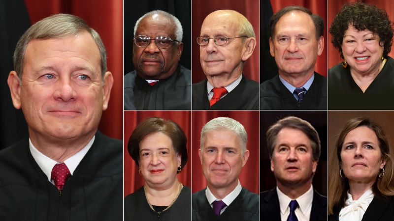 Who is the outlet current supreme court justices