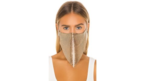 Grlfrnd Gold Chain Mail Face Mask