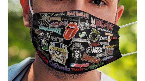 Hard Rock Metal Bands Face Mask