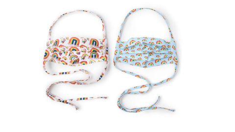 Uncommon Goods Set of 2 Rainbow Face Coverings