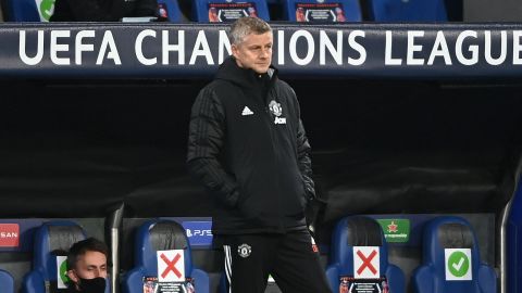 Ole Gunnar Solskjaer looks on in dismay as United suffers a shock defeat.