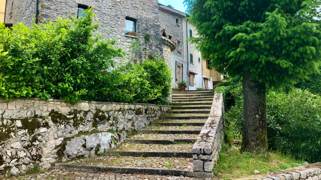 Steps where grandmothers once sat and gossiped.