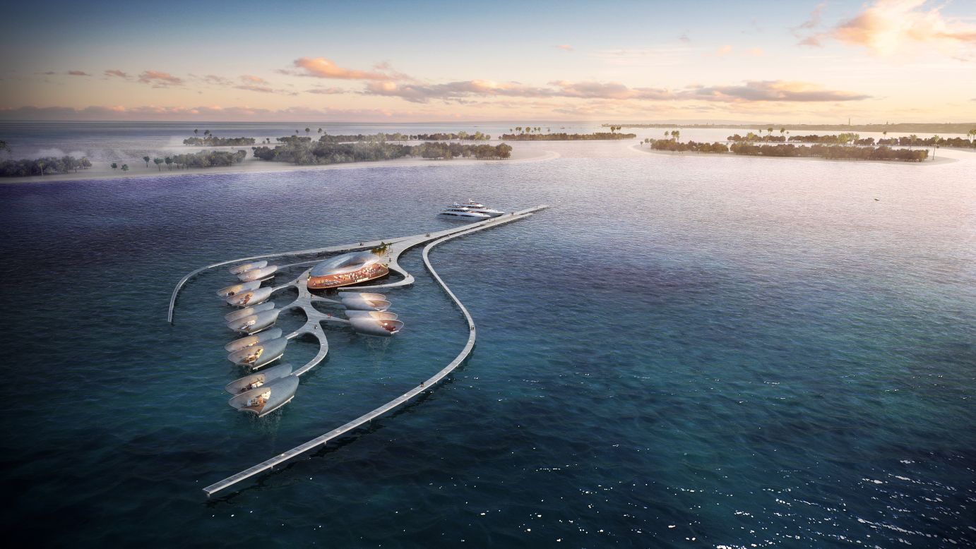 <strong>A future resort?</strong> For vacations away from the crowds, UAE-based studio AMA designed "Gaia floating resort," inspired by emerging construction technologies and sustainability.