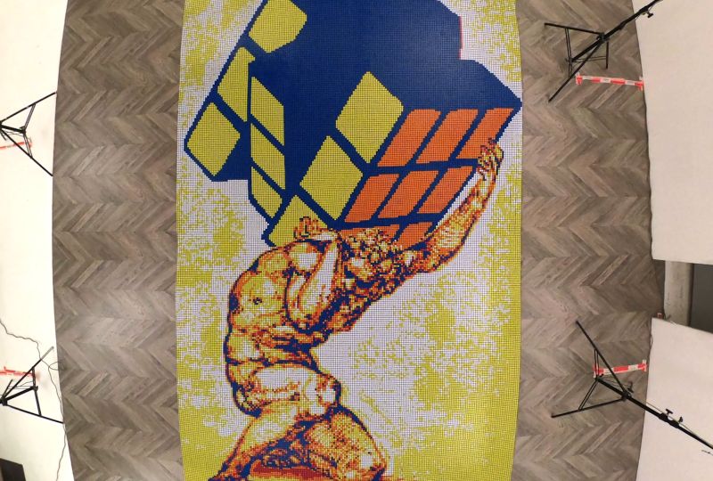 Basketball Rubik's Cube online Mosaic Artwork