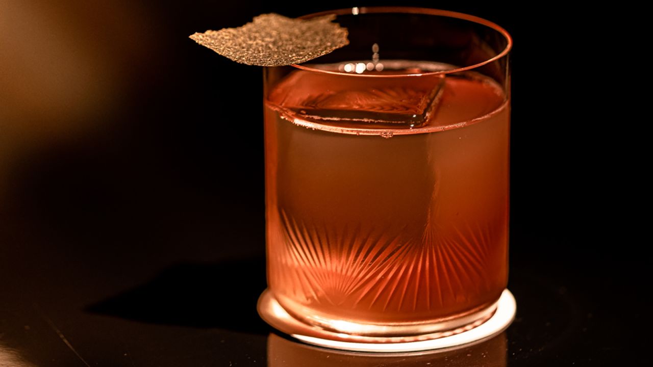This cocktail, served at London bar Kwant, is named Heads and Tails.  