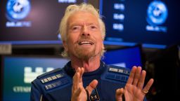 Richard Branson, founder of Virgin Group Ltd., speaks during an interview following Virgin Galactic Holdings Inc.'s initial public offering (IPO) on the floor of the New York Stock Exchange (NYSE) in New York, U.S., on Monday, Oct. 28, 2019. Virgin Galactic Holdings Inc. became the first space-tourism business to go public as it began trading Monday on the New York Stock Exchange with a market value of about $1 billion. Photographer: Michael Nagle/Bloomberg via Getty Images