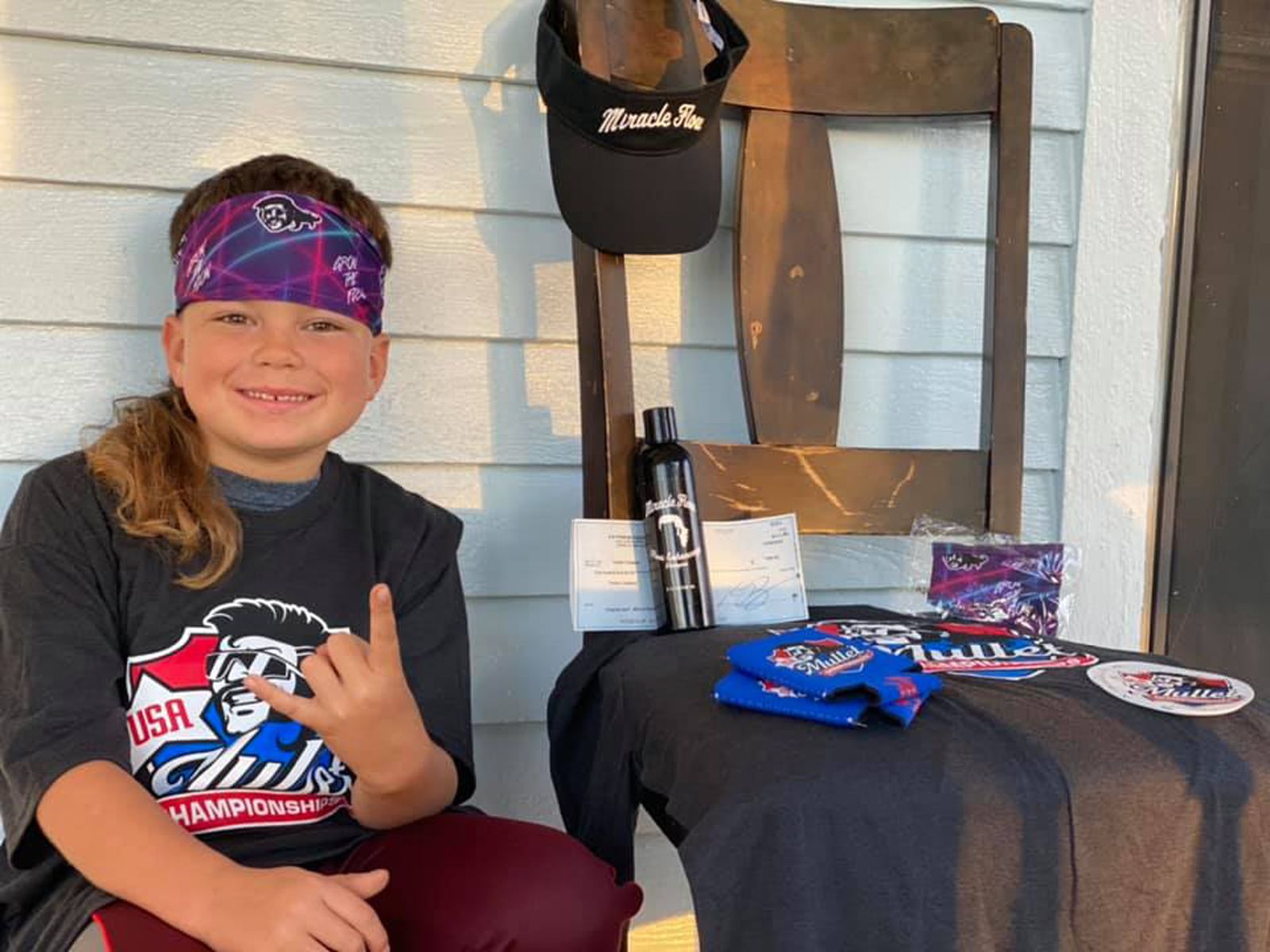 Texas boy wins first place in national mullet championship