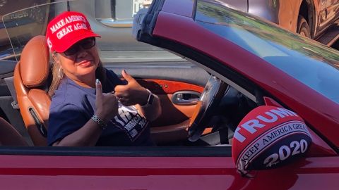 Minerva Simpson from Harlingen, Texas, says she saw the number Trump supporters in the region grow over the past few months.