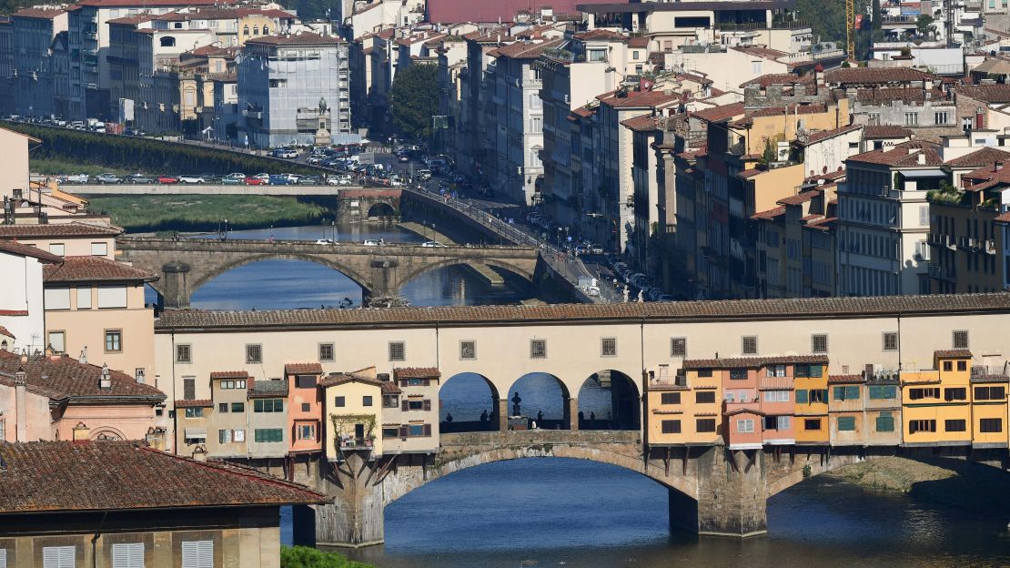 The Ponte Vecchio (taken September 14) has been walkable in recent weeks