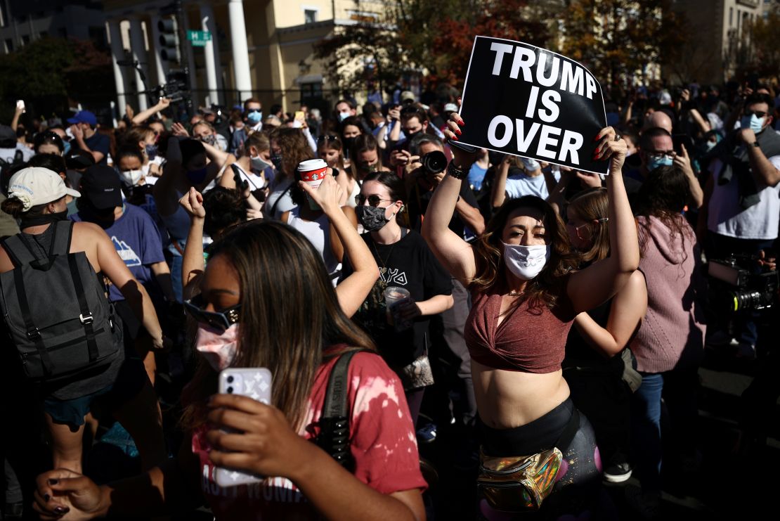 Black Lives Matter Plaza in Washington, DC, on November 7, 2020.