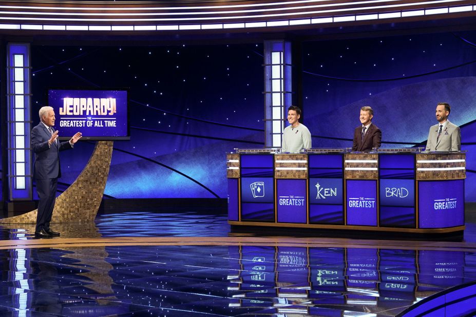 Trebek hosts the "Jeopardy! The Greatest of All Time" tournament with James Holzhauer, Ken Jennings and Brad Rutter. The tournament premiered Tuesday, January 7, 2020, and the three highest-earning contestants competed in a first-to-3-wins series with a top prize of $1 million. Jennings won the tournament after four matches.