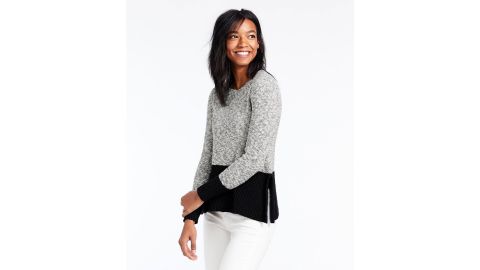 Signature Cotton Linen Ragg Crewneck Sweater