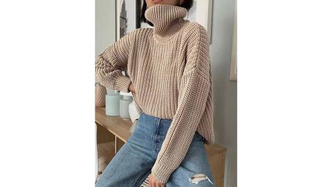 YalabDesign Christmas Knitted Turtleneck