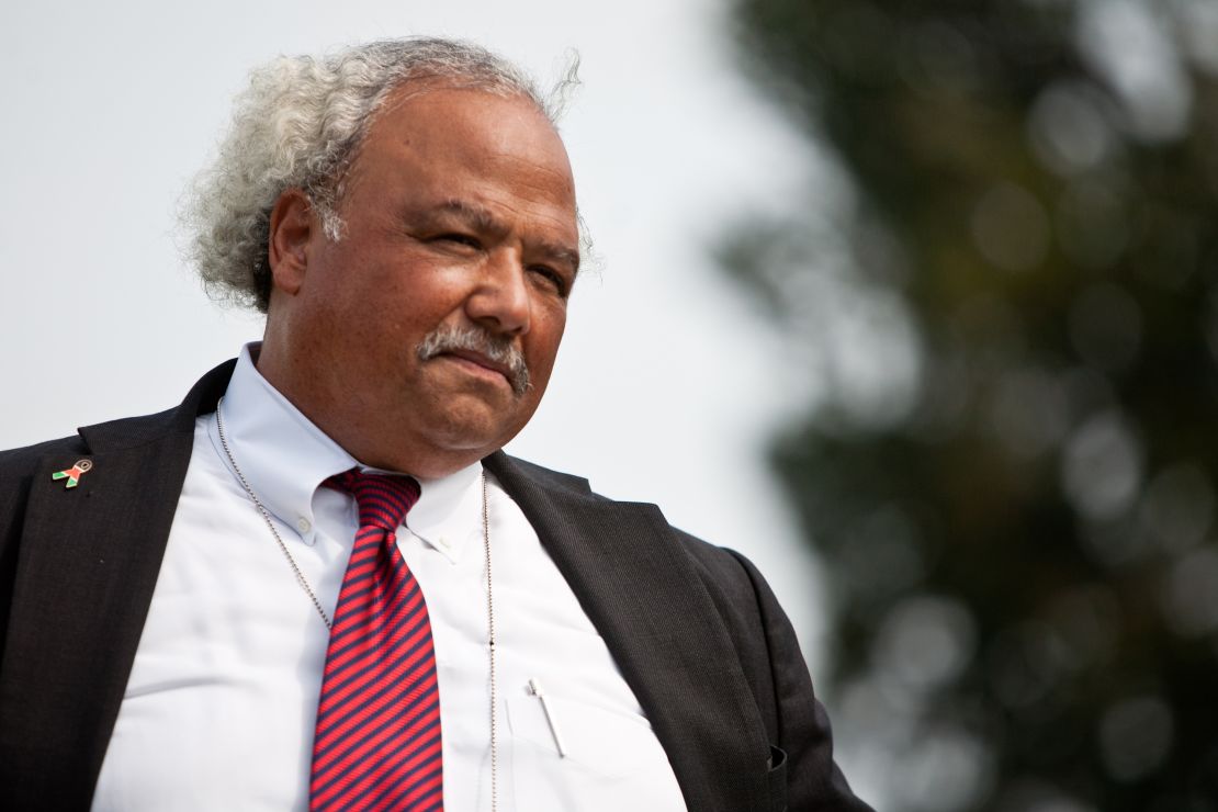 Eric Goosby, US Global AIDS Coordinator, listens during a news conference for the launch of the Congressional HIV/AIDS Caucus on Capitol Hill on September 15, 2011, in Washington, DC.