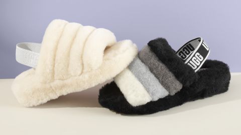Ugg Fluff Yeah Genuine Shearling Slingback Sandal