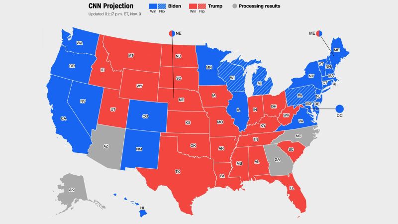 The 10 closest states in the 2020 presidential election CNN Politics